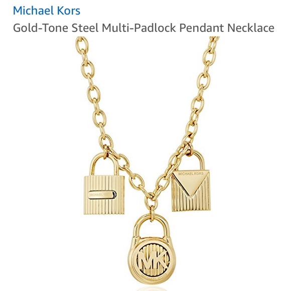 🆕Michael Kors Hamilton Pendant Necklace,16" + 4" - Picture 1 of 7